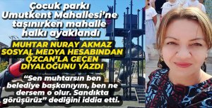 ÇOCUK PARKI TARTIŞMASI BİTMEK BİLMİYOR