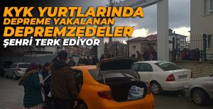 DEPREME YAKALANAN DEPREMZEDELER ŞEHRİ TERK EDİYOR