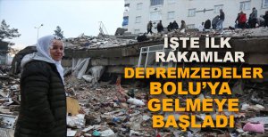DEPREMZEDELER BOLU'YA GELMEYE BAŞLADI