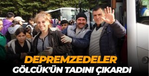 DEPREMZEDELER GÖLCÜK'ÜN TADINI ÇIKARDI