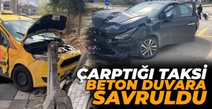 DÖNEL KAVŞAKTA BİRBİRLERİYLE ÇARPIŞTILAR...