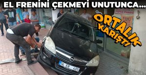 EL FRENİNİ ÇEKMEYİ UNUTTU ORTALIK KARIŞTI...