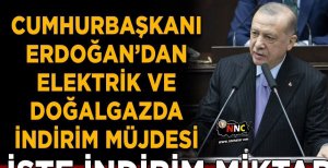 ELEKTRİK VE DOĞALGAZA İNDİRİM GELİYOR