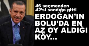 ERDOĞAN'IN EN AZ OY ALDIĞI KÖY...