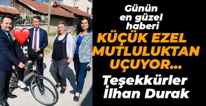 EZEL'E BİSİKLET HEDİYE ETTİLER