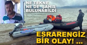 GÖLDE KAYBOLAN ŞAHIS İÇİN ARAMALAR SÜRÜYOR