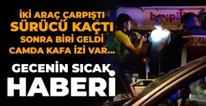 İKİ ARAÇ ÇARPIŞTI, 2 KİŞİ YARALANDI, SÜRÜCÜ KAÇTI, GERİ GELDİ...