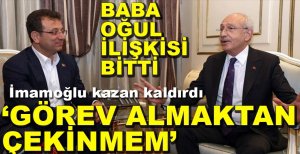 İMAMOĞLU KAZAN KALDIRDI....
