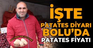 İŞTE PATATES DİYARI BOLU'DA PATATES FİYATI