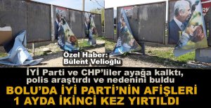 İYİ PARTİ AFİŞLERİNİ YIRTILMASI OLAYI ÇÖZÜLDÜ...