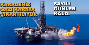 KARADENİZ GAZI KARAYA ÇIKARTILIYOR