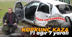 KORKUNÇ KAZADA 1'İ AĞIR 7 KİŞİ YARALANDI