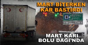 MART BİTERKEN KAR BASTIRDI