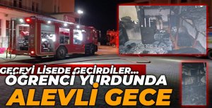 ÖĞRENCİ YURDUNDA YANGIN...
