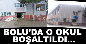 OKUL TAMAMEN BOŞALTILDI...