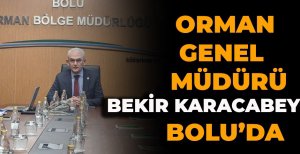 ORMAN GENEL MÜDÜRÜ BEKİR KARACABEY BOLU’DA