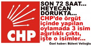 PARTİ İÇİNDEKİ OYLAMADA 3 İSMİN ADI ÇIKTI