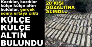 TARİHİ ESER KAÇAKÇILARINA OPERASYON... 20 KİŞİ GÖZALTINA ALINDI...