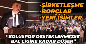 SAVAŞ ABAK TEKRAR BAŞKAN SEÇİLDİ... “BOLUSPOR DESTEKLENMEZSE BAL LİGİNE KADAR DÜŞER”