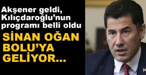 SİNAN OĞAN BOLU'YA GELİYOR....