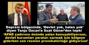 SUAT GÜNER'DEN ÖZCAN'A TEPKİ