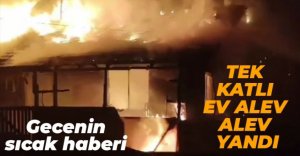 TEK KATLI EV ALEV ALEV YANDI