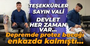VALİ KILIÇ DEPREMZEDE GENCİN YARDIMINA KOŞTU