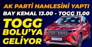 TOGG BOLU'YA GELİYOR