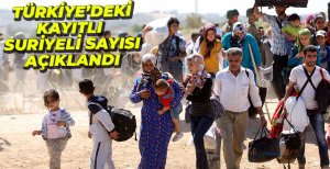 TÜRKİYE'DEKİ SURİYELİ SAYISI AÇIKLANDI