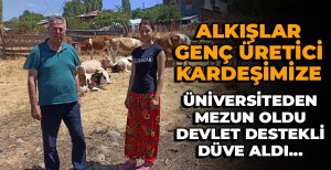 ÜNİVERSİTEDEN MEZUN OLDU, GENÇ YATIRIMCI DÜVE HİBESİ ALDI