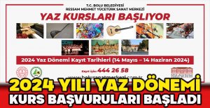 2024 YILI YAZ DÖNEMİ KURS BAŞVURULARI BAŞLADI