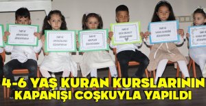 4-6 YAŞ KURAN KURSLARININ KAPANIŞI COŞKUYLA YAPILDI
