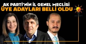 AK PARTİ'NİN İL GENEL MECLİSİ ÜYE ADAYLARI BELLİ OLDU
