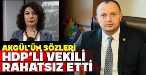 AKGÜL’ÜN SÖZLERİ HDP’Lİ VEKİLİ RAHATSIZ ETTİ