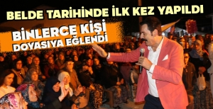 BELDE TARİHİNDE İLK KEZ YAPILDI: BİNLERCE KİŞİ DOYASIYA EĞLENDİ