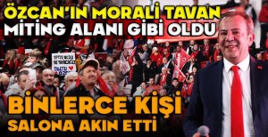 BİNLERCE KİŞİ SALONA AKIN ETTİ... TANJU ÖZCAN’IN MORALİ TAVAN... SALON MİTİNG ALANINA DÖNDÜ