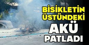 BİSİKLETİN ÜSTÜNDEKİ AKÜ PATLADI: ÇOCUĞUN İMDADINA POLİS YETİŞTİ