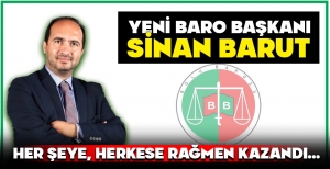 HER ŞEYE, HERKESE RAĞMEN KAZANDI… YENİ BARO BAŞKANI SİNAN BARUT