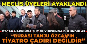 BOLU BELEDİYE MECLİSİ ÜYELERİ AYAKLANDI...