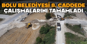 BOLU BELEDİYESİ 8. CADDEDE ÇALIŞMALARINI TAMAMLADI