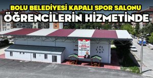 BOLU BELEDİYESİ KAPALI SPOR SALONU ÖĞRENCİLERİN HİZMETİNDE