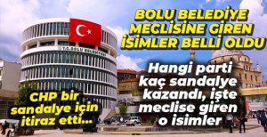 BOLU BELEDİYESİ MECLİS ÜYELERİ BELLİ OLDU