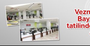 BOLU BELEDİYESİ'NDE VEZNELER BAYRAMDA DA AÇIK