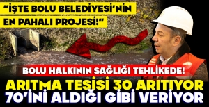 BOLU HALKININ SAĞLIĞI TEHLİKEDE...“İŞTE BOLU BELEDİYESİ’NİN EN PAHALI PROJESİ!”