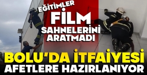 BOLU İTFAİYESİ EĞİTİMLERE DEVAM EDİYOR