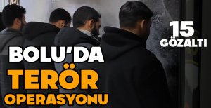BOLU MERKEZLİ 3 İLDE TERÖR OPERASYONU: 15 GÖZALTI