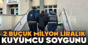 BOLU'DA 2 BUÇUK MİLYON LİRALIK KUYUMCU SOYGUNU