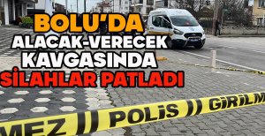 BOLU'DA  ALACAK-VERECEK KAVGASINDA SİLAHLAR PATLADI