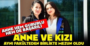 BOLU'DA ANNE VE KIZI AYNI FAKÜLTEDEN BİRLİKTE MEZUN OLDU