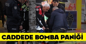 BOLU'DA CADDE ORTASINDA ŞÜPHELİ ÇANTA PANİĞİ..."ÇAY İÇMEYE GİTTİM"